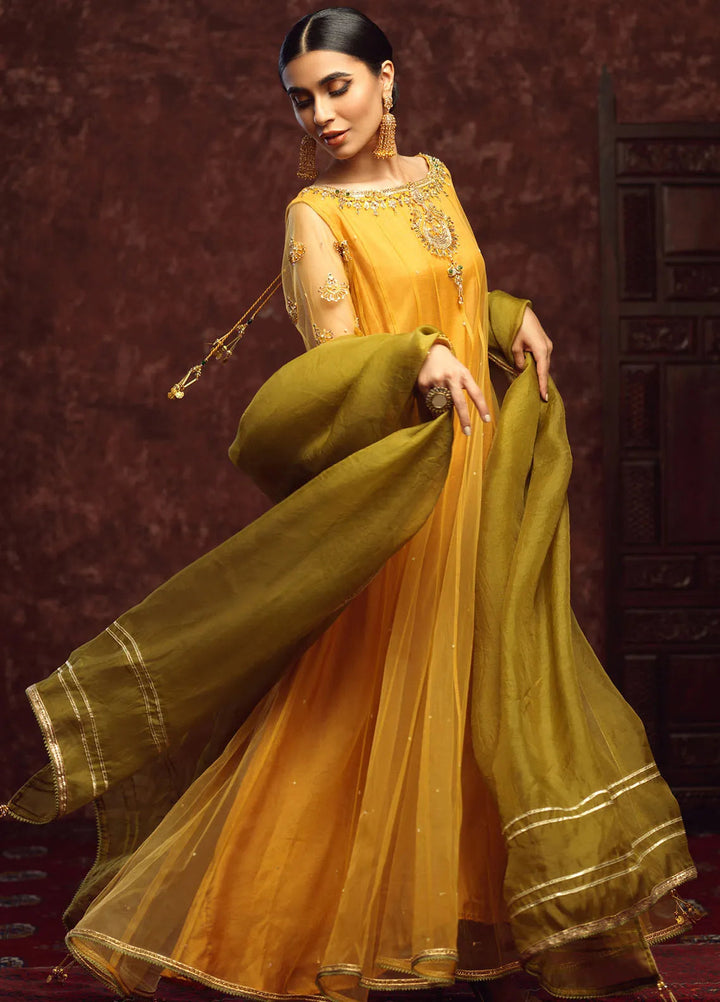 Zaaviay Pret Embroidered Net 3 Piece Suit Chandbali