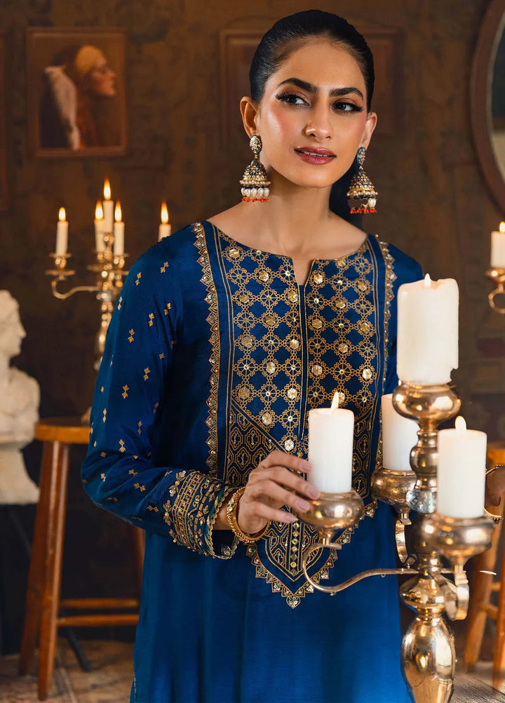 Zaaviay Pret Embroidered Raw Silk 3 Piece Suit Meesha