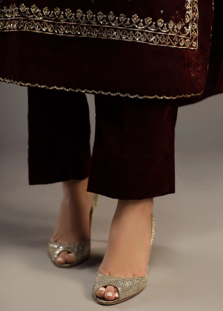 Zaaviay Pret Embroidered Velvet 3 Piece Suit Gulizaar