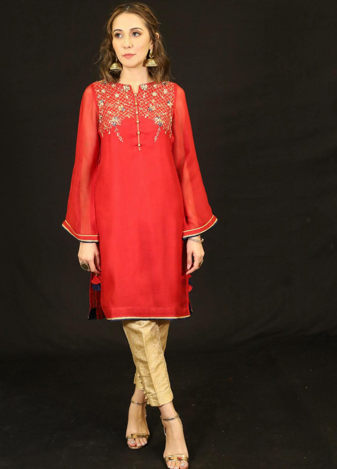 Zaaviay Festive Pret  Khaadi Net Shirt Mizraab ZNL-002
