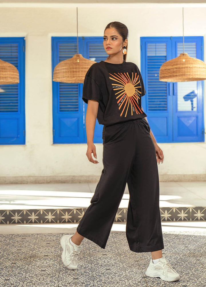 Zaaviay Pret  Cotton T-Shirt ZSZ23-007 (BLACK)