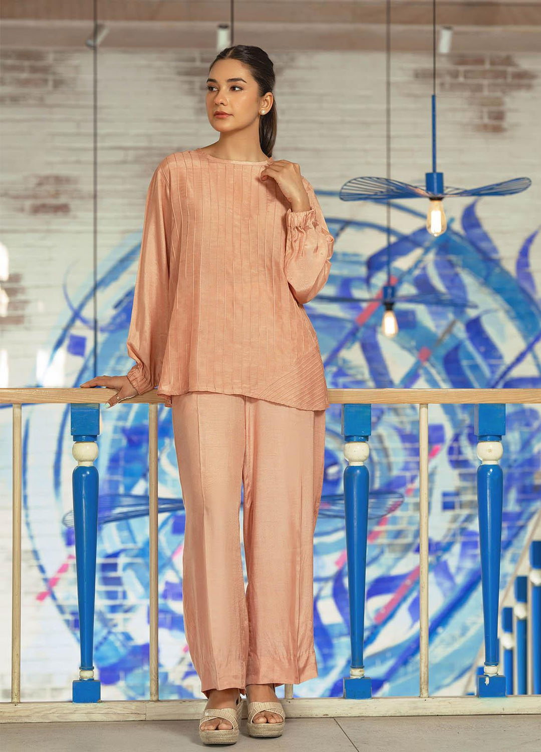 Zaaviay Pret  Cotton Silk 2 Piece Dress ZSZ23-018 BLOOM