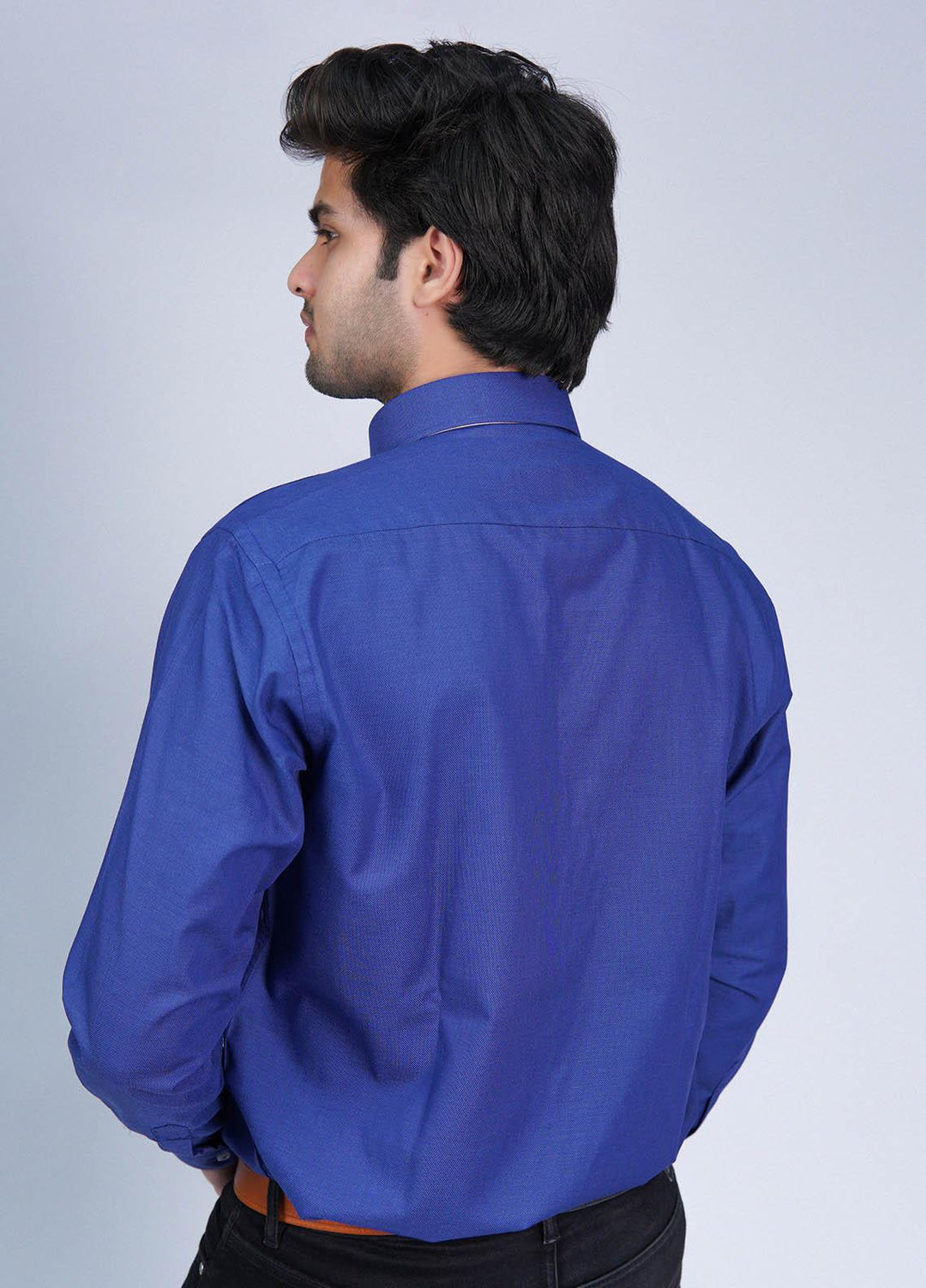 Zaeim Cotton Formal Shirt for Men -  ZM23SH Brilliant Blue Shirt