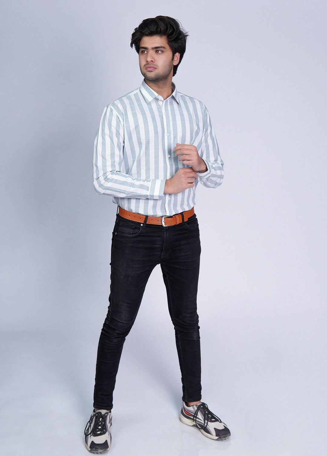 Zaeim Cotton Formal Shirt for Men -  ZM23SH Formal Lining Shirt