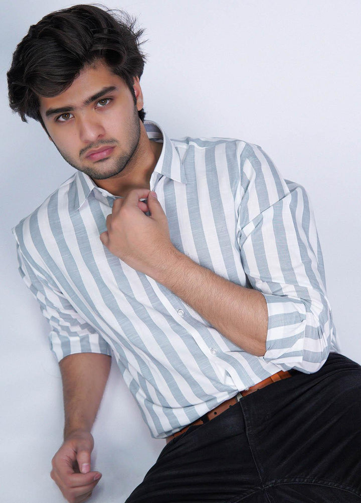 Zaeim Cotton Formal Shirt for Men -  ZM23SH Formal Lining Shirt