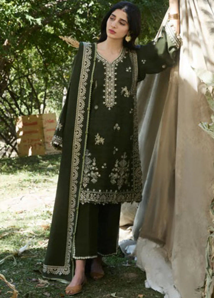 Zaha By Khadijah Shah Embroidered Jacquard Suits Unstitched 3 Piece ZL24W ZW24-01 Sabaaz - Winter Collection