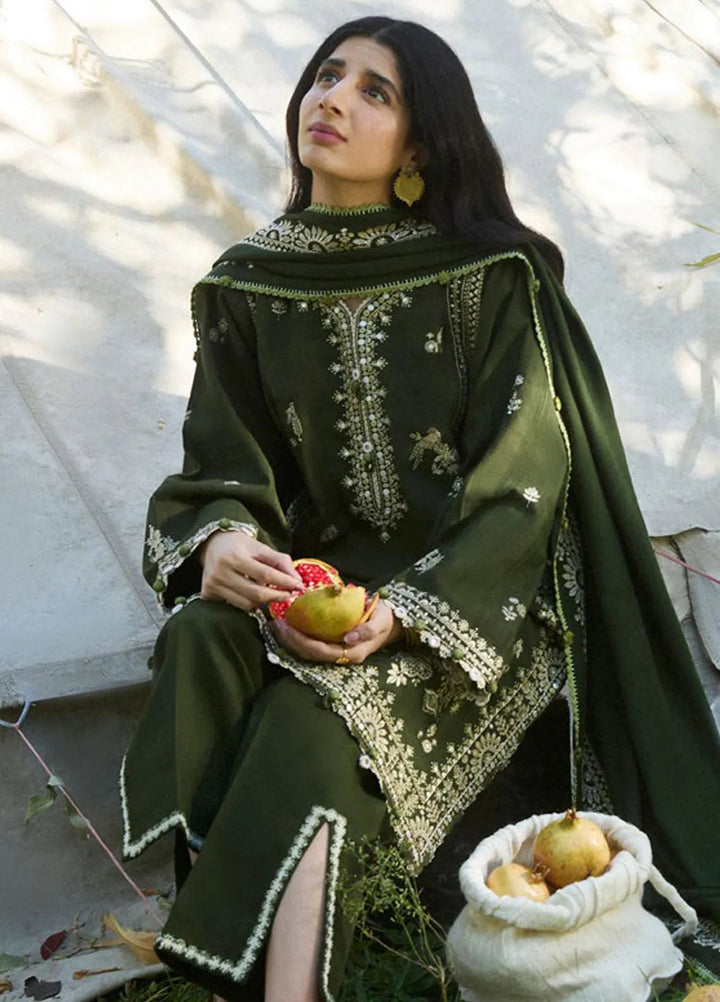 Zaha By Khadijah Shah Embroidered Jacquard Suits Unstitched 3 Piece ZL24W ZW24-01 Sabaaz - Winter Collection