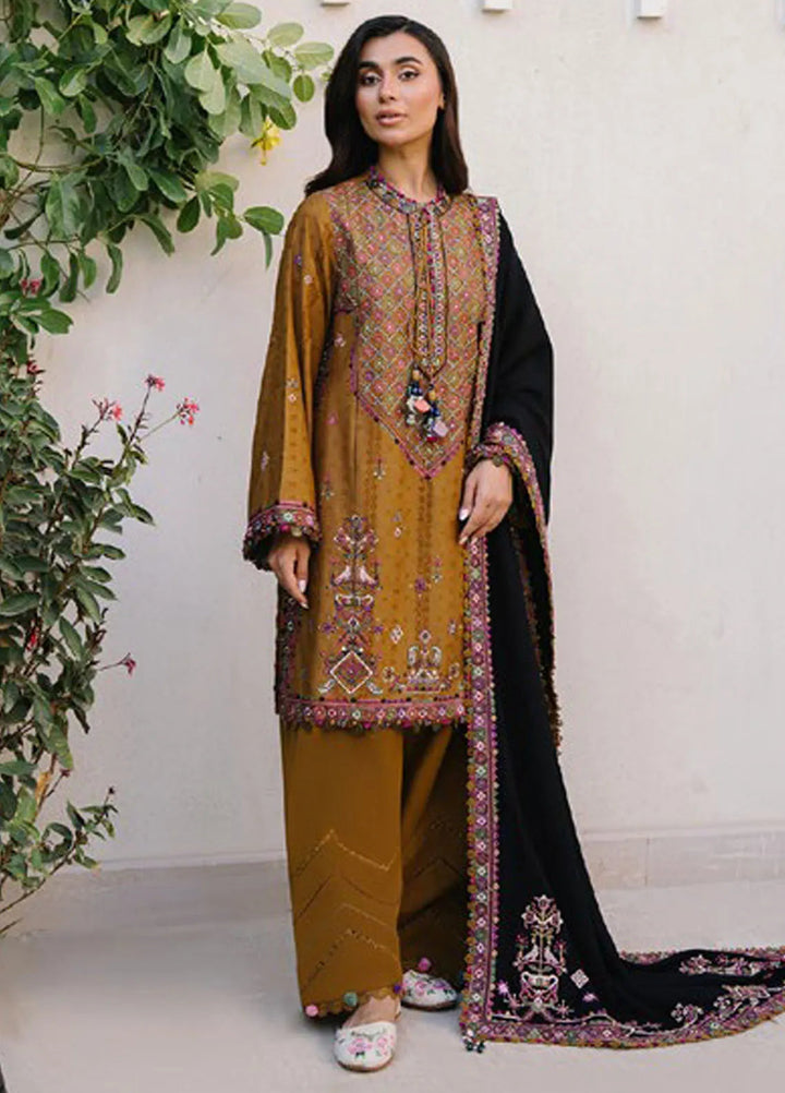 Zaha By Khadijah Shah Embroidered Jacquard Suits Unstitched 3 Piece ZL24W ZW24-03 Gulzar - Winter Collection