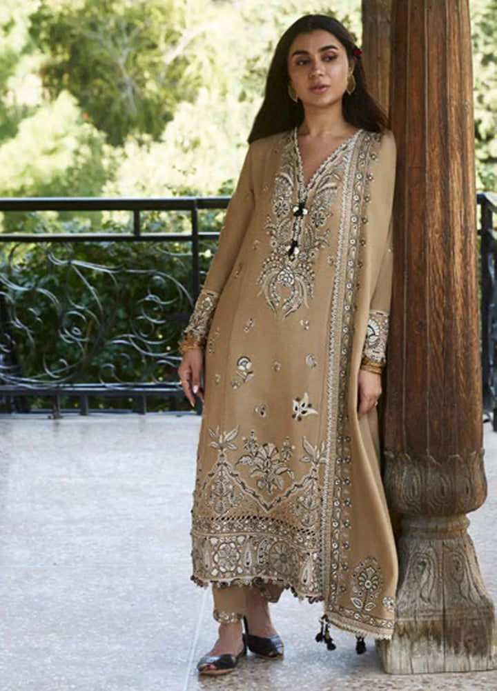 Zaha By Khadijah Shah Embroidered Karandi Suits Unstitched 3 Piece ZL24W ZW24-10 Suzani - Winter Collection