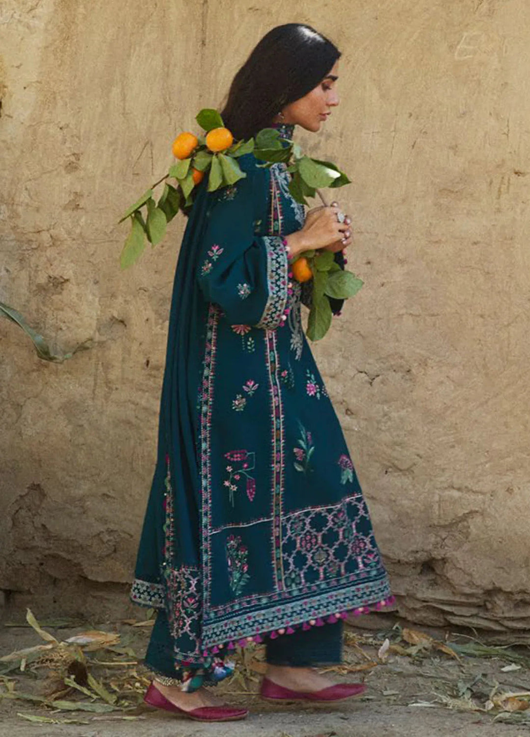 Zaha By Khadijah Shah Embroidered Khaddar Suits Unstitched 3 Piece ZL24W ZW24-05 Zumar - Winter Collection