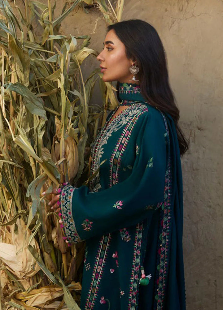 Zaha By Khadijah Shah Embroidered Khaddar Suits Unstitched 3 Piece ZL24W ZW24-05 Zumar - Winter Collection