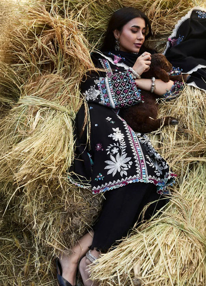 Zaha By Khadijah Shah Embroidered Khaddar Suits Unstitched 3 Piece ZL24W ZW24-06 Hazan - Winter Collection