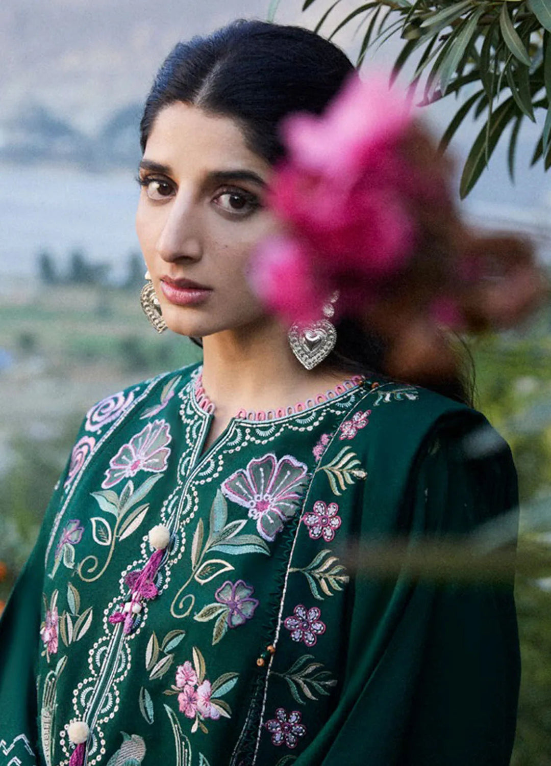 Zaha By Khadijah Shah Embroidered Khaddar Suits Unstitched 3 Piece ZL24W ZW24-11 Arsin - Winter Collection