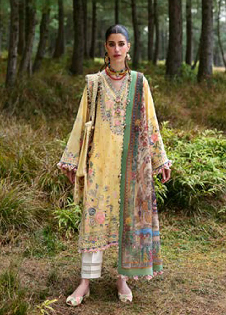 Zaha By Khadijah Shah Embroidered Lawn Suits Unstitched 3 Piece ZL25NL D-012 A Zuri - Summer Collection