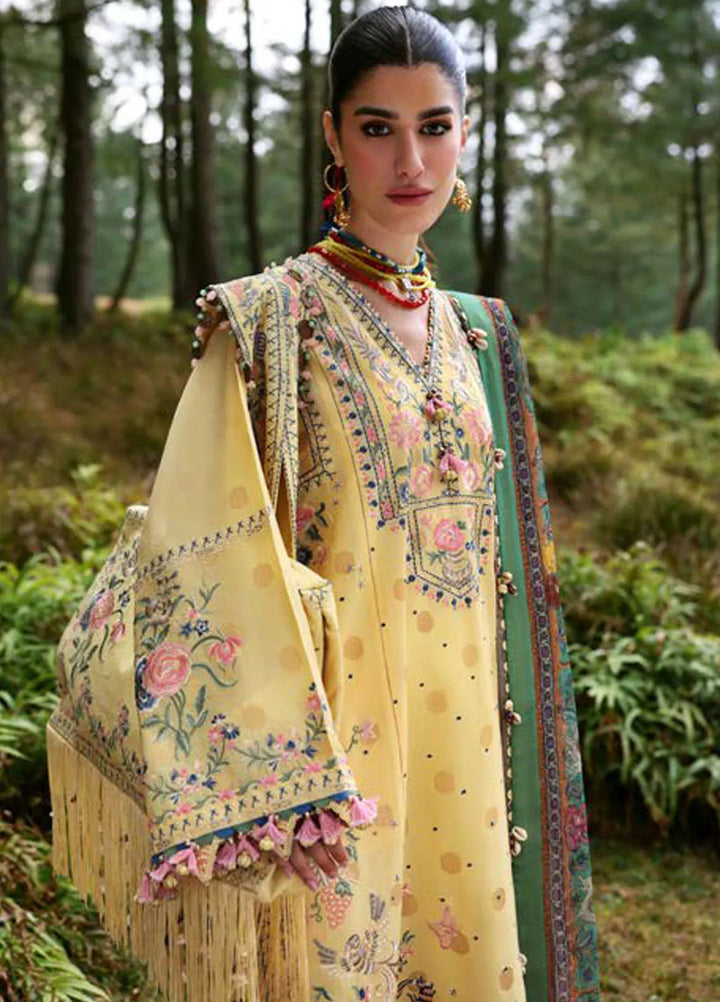 Zaha By Khadijah Shah Embroidered Lawn Suits Unstitched 3 Piece ZL25NL D-012 A Zuri - Summer Collection