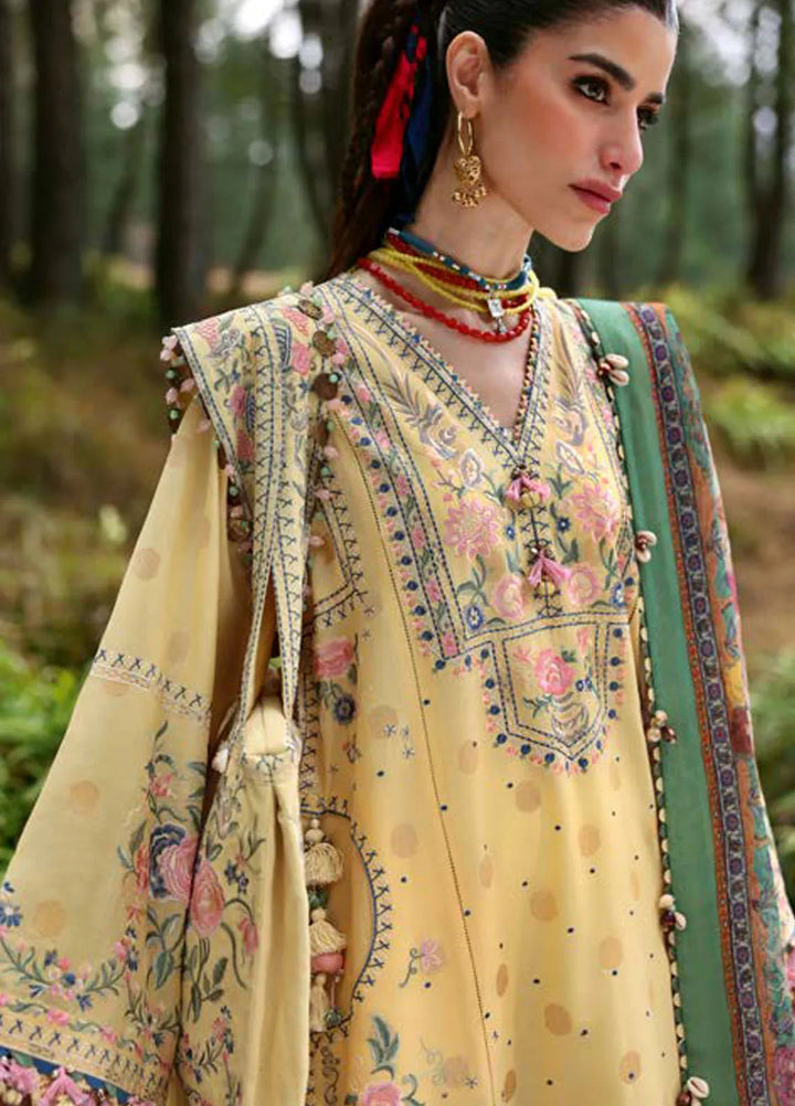 Zaha By Khadijah Shah Embroidered Lawn Suits Unstitched 3 Piece ZL25NL D-012 A Zuri - Summer Collection