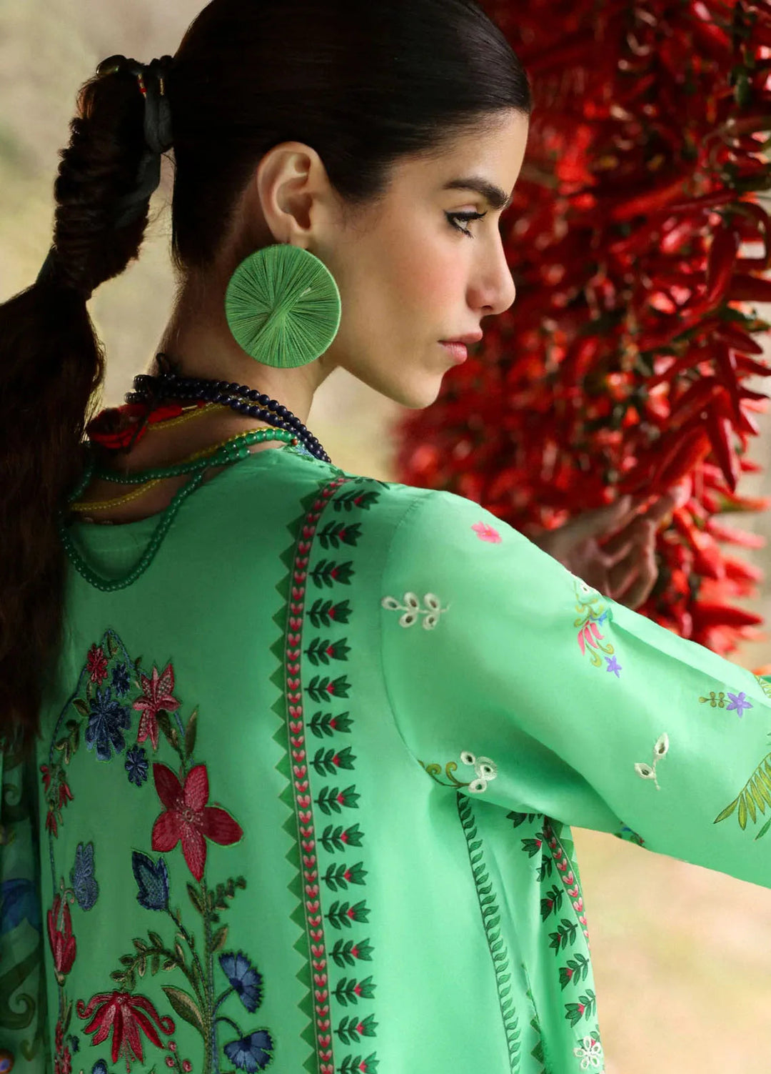 Zaha By Khadijah Shah Embroidered Lawn Suits Unstitched 3 Piece ZL25NL D-06 A Amani - Summer Collection