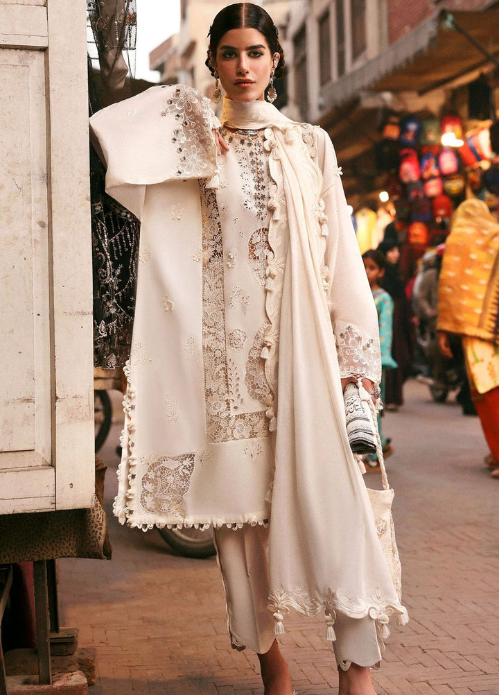 Zaha by Khadijah Shah Embroidered Lawn Suits Unstitched 3 Piece ZL25UF D-02 Gulbahar - Festive Collection