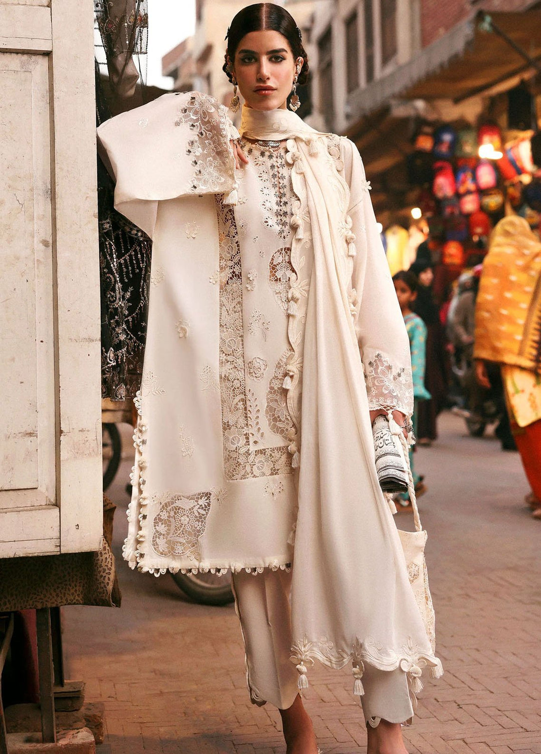 Zaha by Khadijah Shah Embroidered Lawn Suits Unstitched 3 Piece ZL25UF D-02 Gulbahar - Festive Collection