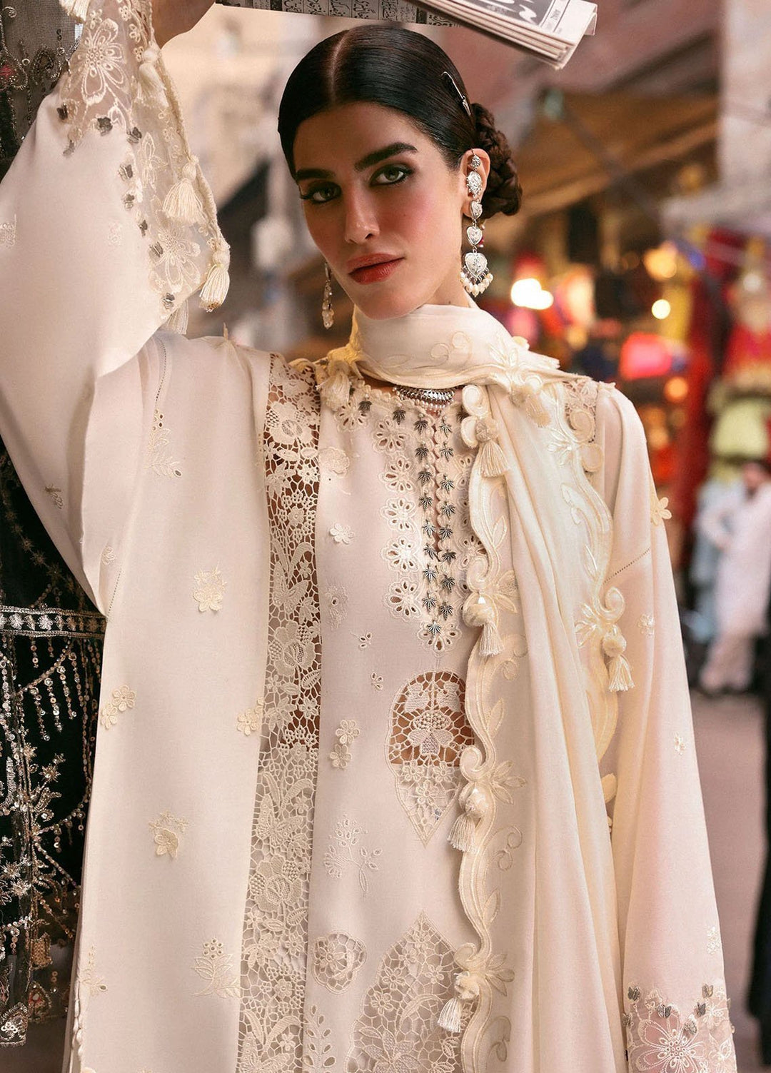 Zaha by Khadijah Shah Embroidered Lawn Suits Unstitched 3 Piece ZL25UF D-02 Gulbahar - Festive Collection