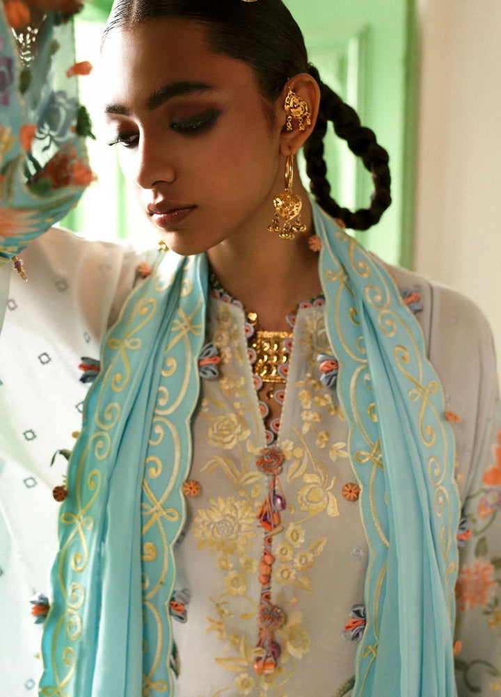 Zaha by Khadijah Shah Embroidered Lawn Suits Unstitched 3 Piece ZL25UF D-03 Shehrbano - Festive Collection