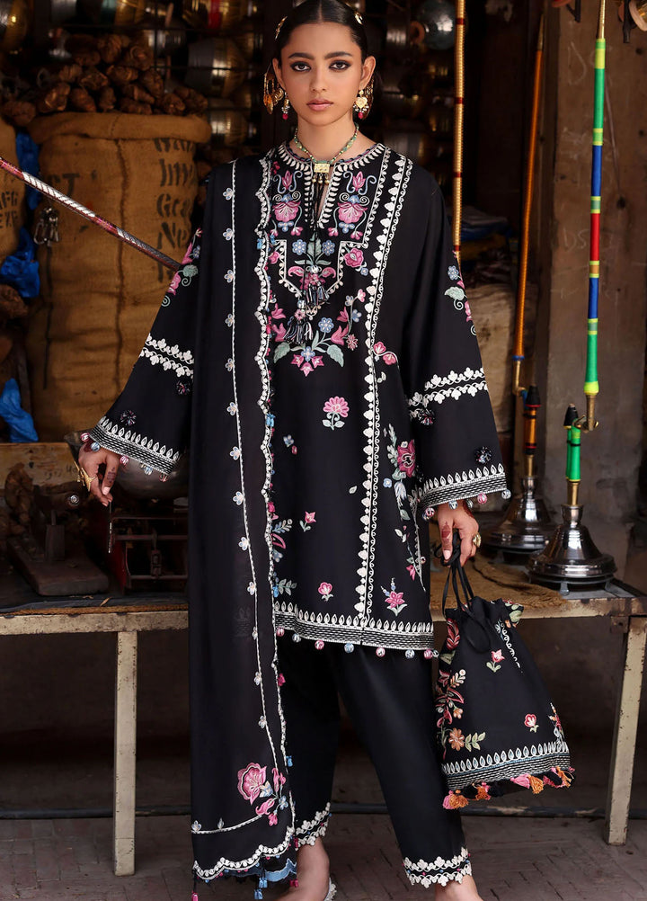 Zaha by Khadijah Shah Embroidered Lawn Suits Unstitched 3 Piece ZL25UF D-07 Zeenat - Festive Collection