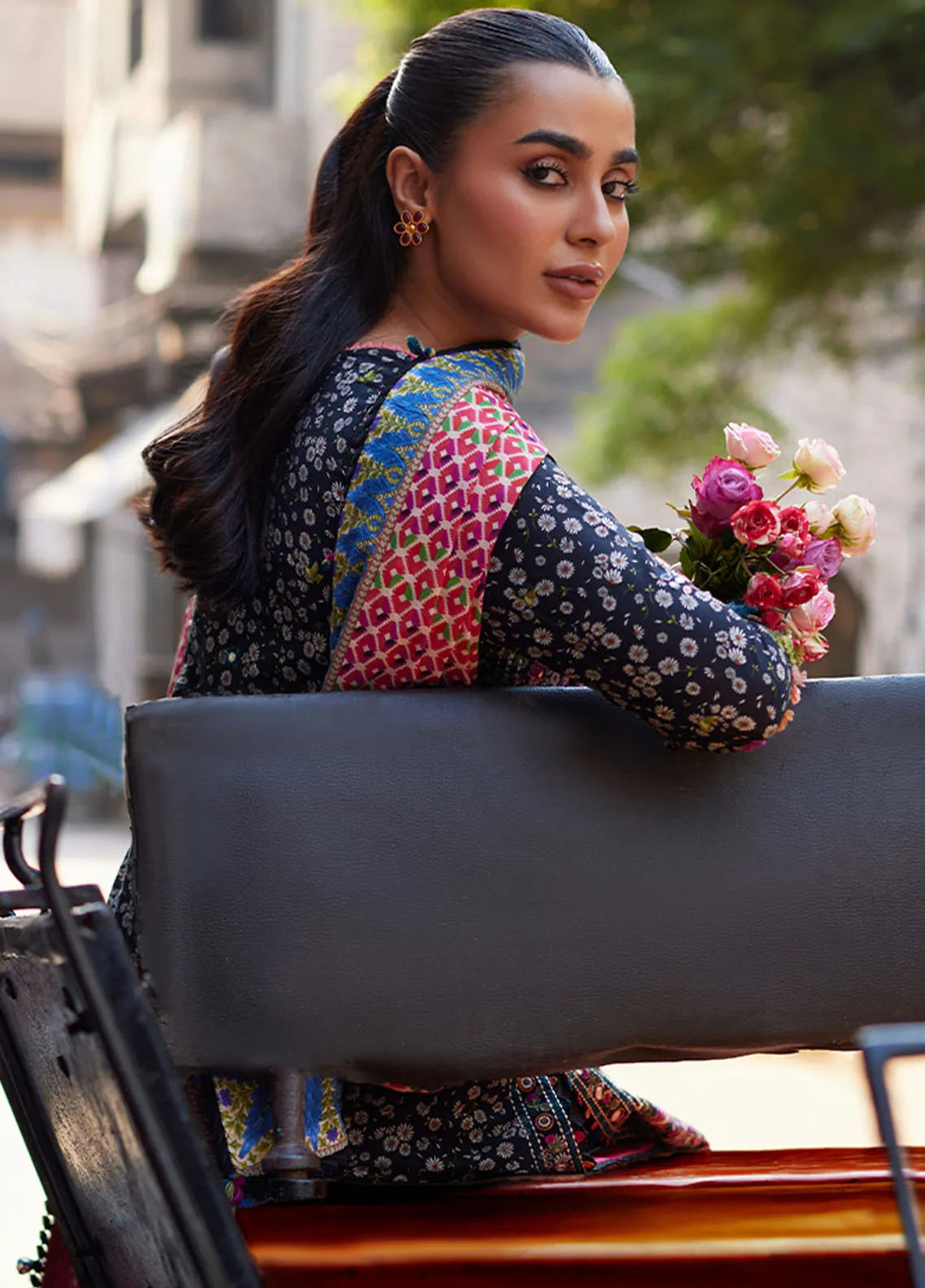 Zaha Embroidered Lawn Suit Unstitched 3 Piece ZL24F D-10 Nihan - Festive Collection