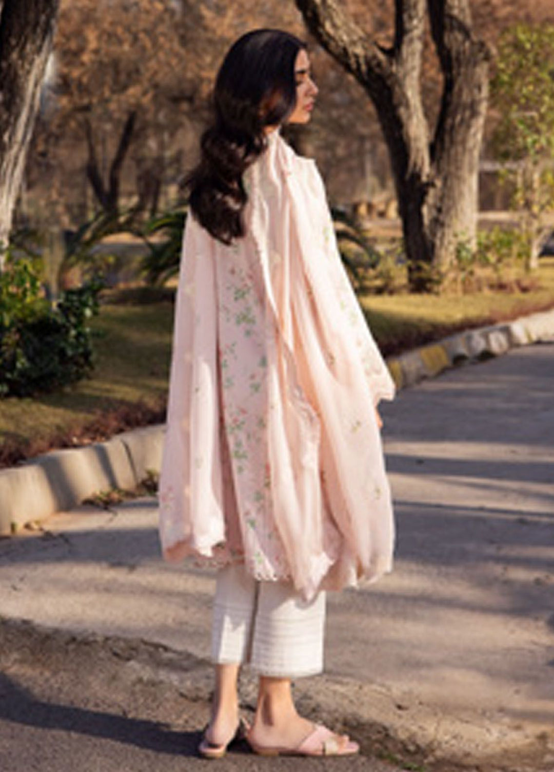 Zaha Embroidered Lawn Suits Unstitched 3 Piece ZL24-04A - Summer Collection
