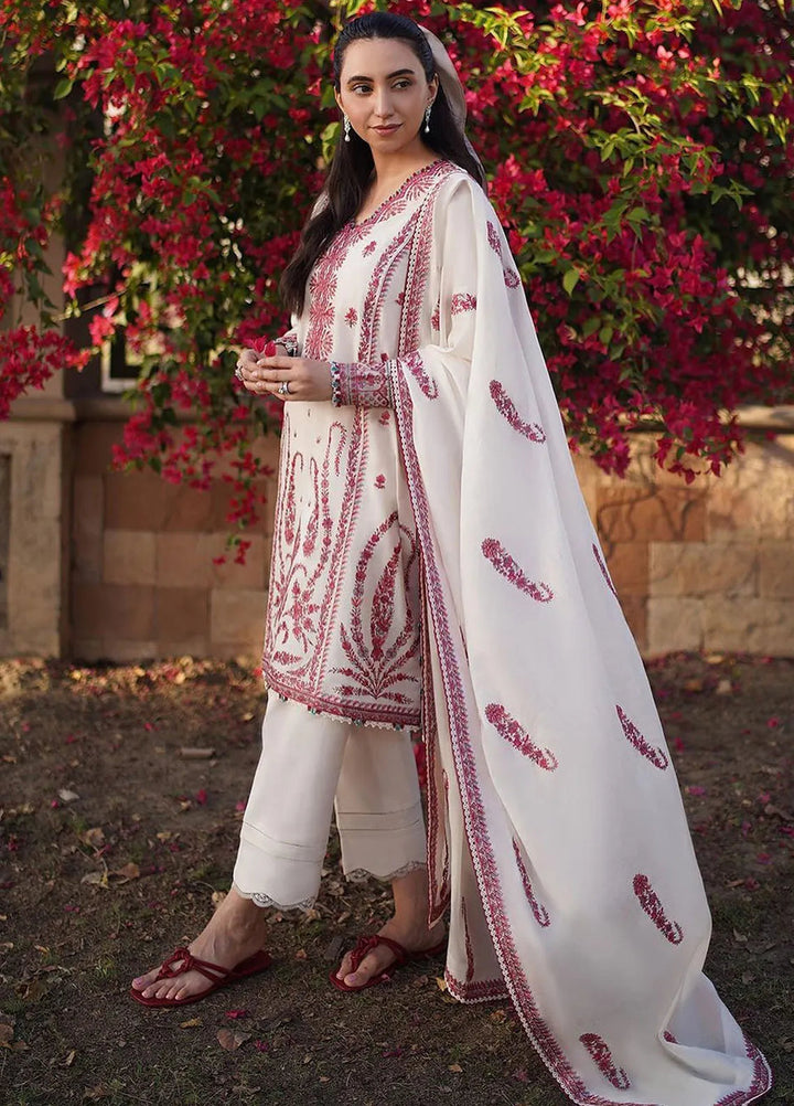 Zaha Embroidered Lawn Suits Unstitched 3 Piece ZL24-09A - Summer Collection