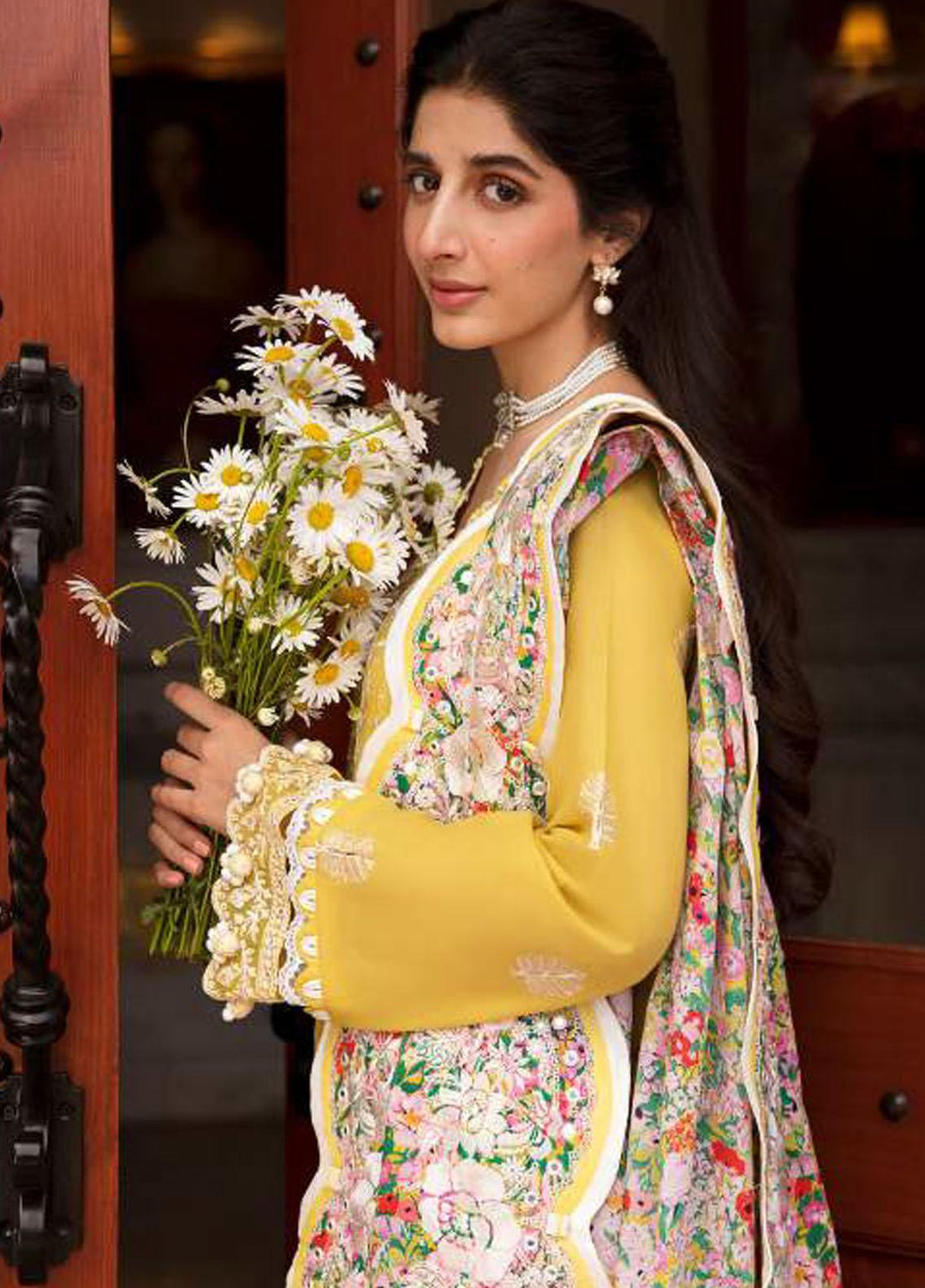 Zaha By Khadijah Shah Embroidered Lawn Suits Unstitched 3 Piece ZKS23FU ZF 23-01 Fereshteh - Festive Collection