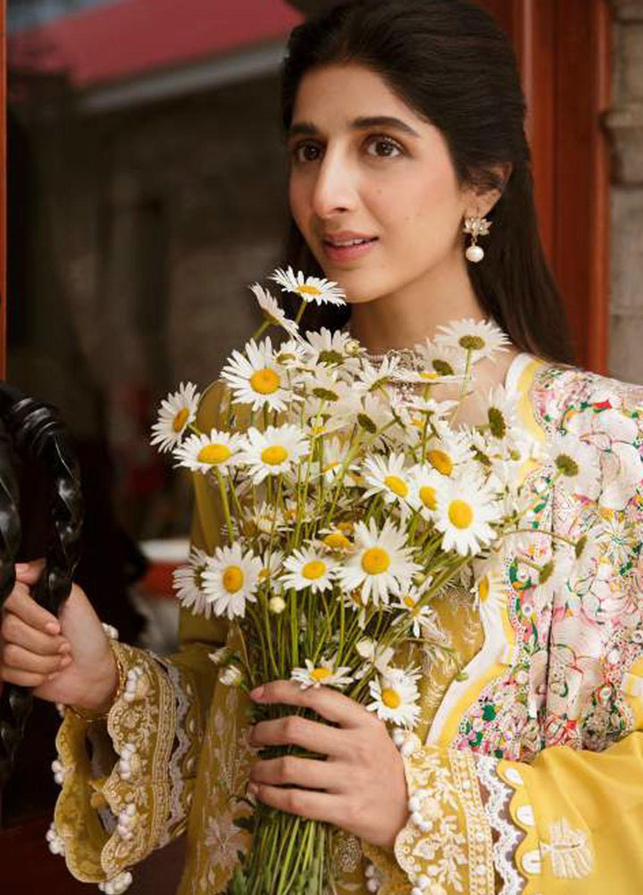 Zaha By Khadijah Shah Embroidered Lawn Suits Unstitched 3 Piece ZKS23FU ZF 23-01 Fereshteh - Festive Collection