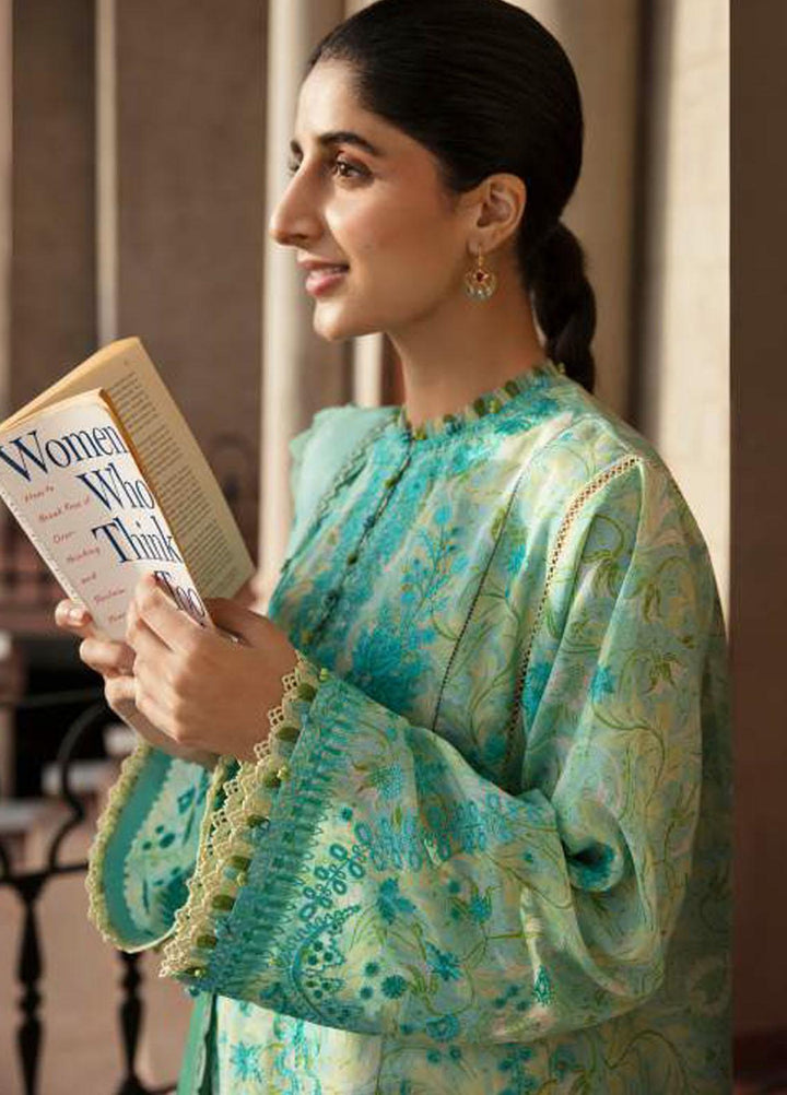 Zaha By Khadijah Shah Embroidered Lawn Suits Unstitched 3 Piece ZKS23FU ZF 23-05 Miray - Festive Collection