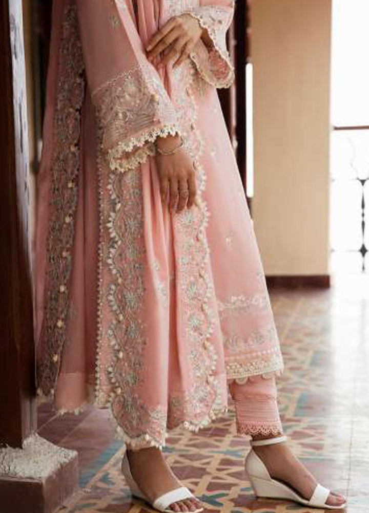 Zaha By Khadijah Shah Embroidered Lawn Suits Unstitched 3 Piece ZKS23FU ZF 23-06 Ela - Festive Collection