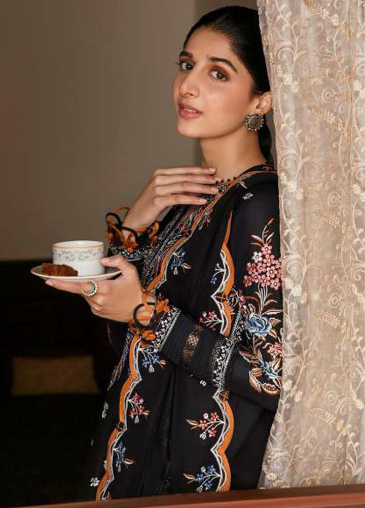 Zaha By Khadijah Shah Embroidered Lawn Suits Unstitched 3 Piece ZKS23FU ZF 23-07 Irem - Festive Collection