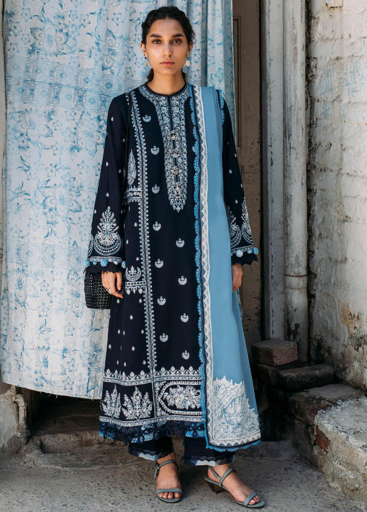 Zaha By Khadijah Shah Embroidered Khaddar Suits Unstitched 3 Piece ZKS21HM ZW-21-01 TARA - Winter Collection