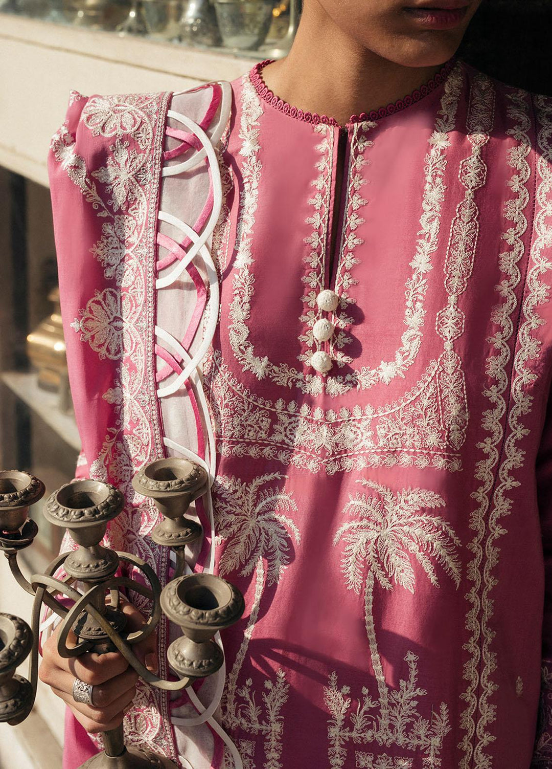 Zaha By Khadijah Shah Embroidered Khaddar Suits Unstitched 3 Piece ZKS21HM ZW-21-02 MANIJEH - Winter Collection