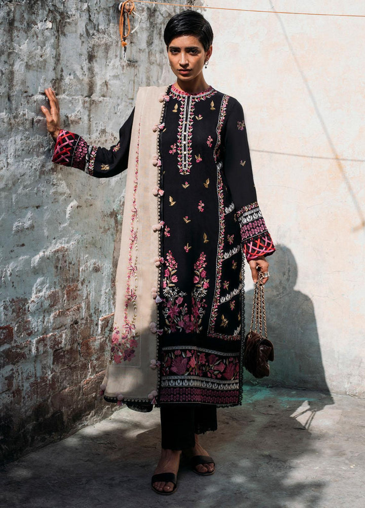 Zaha By Khadijah Shah Embroidered Khaddar Suits Unstitched 3 Piece ZKS21HM ZW-21-06 ALYA - Winter Collection