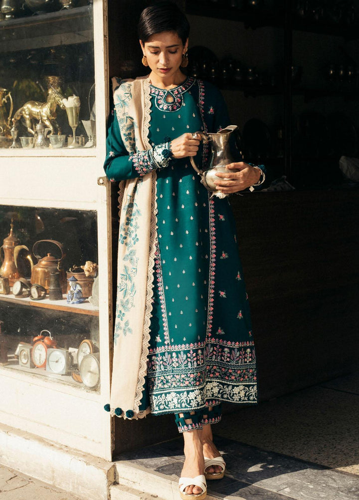 Zaha By Khadijah Shah Embroidered Khaddar Suits Unstitched 3 Piece ZKS21HM ZW-21-07 NEGIN - Winter Collection