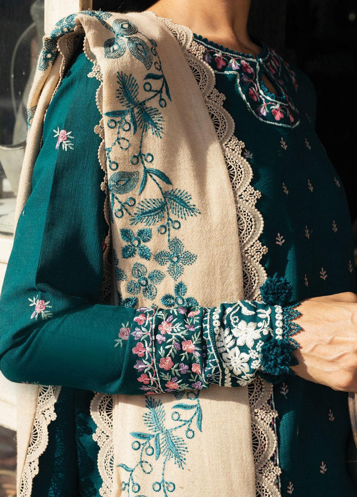 Zaha By Khadijah Shah Embroidered Khaddar Suits Unstitched 3 Piece ZKS21HM ZW-21-07 NEGIN - Winter Collection