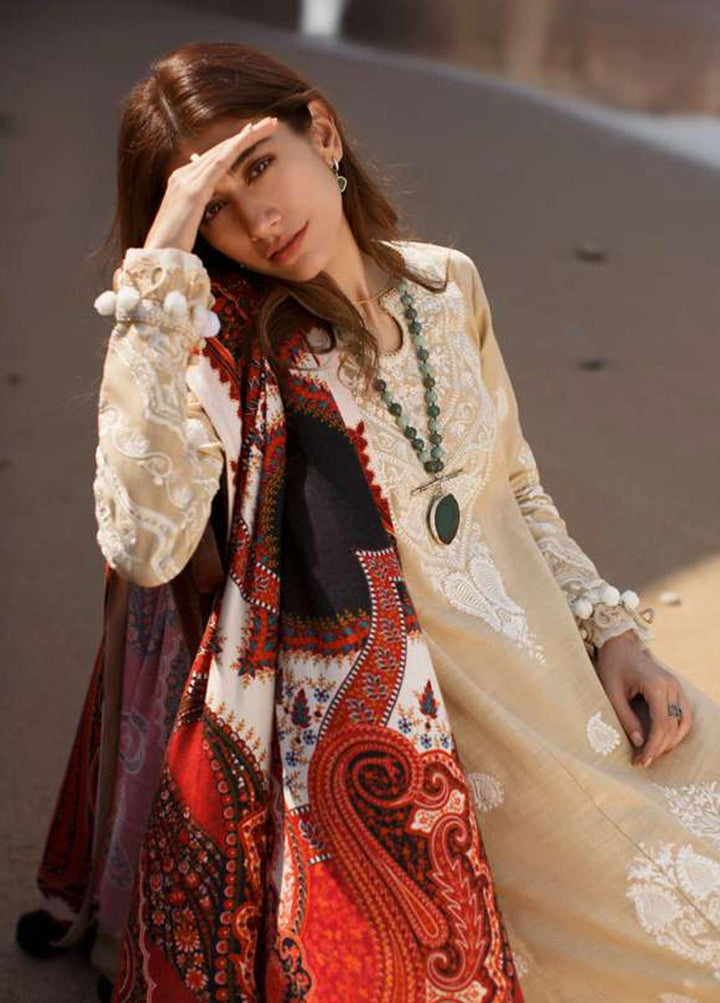 Sahel By Zaha Embroidered Khaddar Suits Unstitched 3 Piece ZKS21S ZW2-21-09 SAHANE - Winter Collection