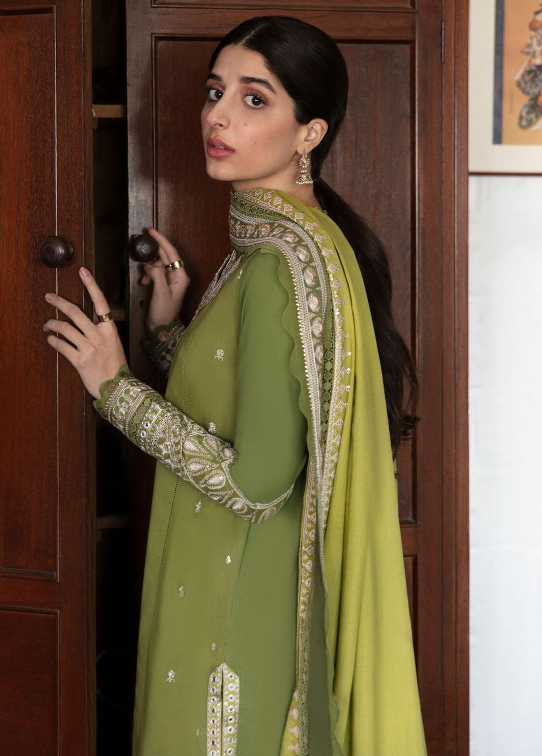 Zaha By Khadijah Shah Embroidered Lawn Suits Unstitched 3 Piece ZKS22F ZF-22-02 MEHLIKA - Festive Collection