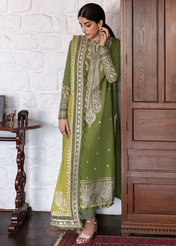 Zaha By Khadijah Shah Embroidered Lawn Suits Unstitched 3 Piece ZKS22F ZF-22-02 MEHLIKA - Festive Collection