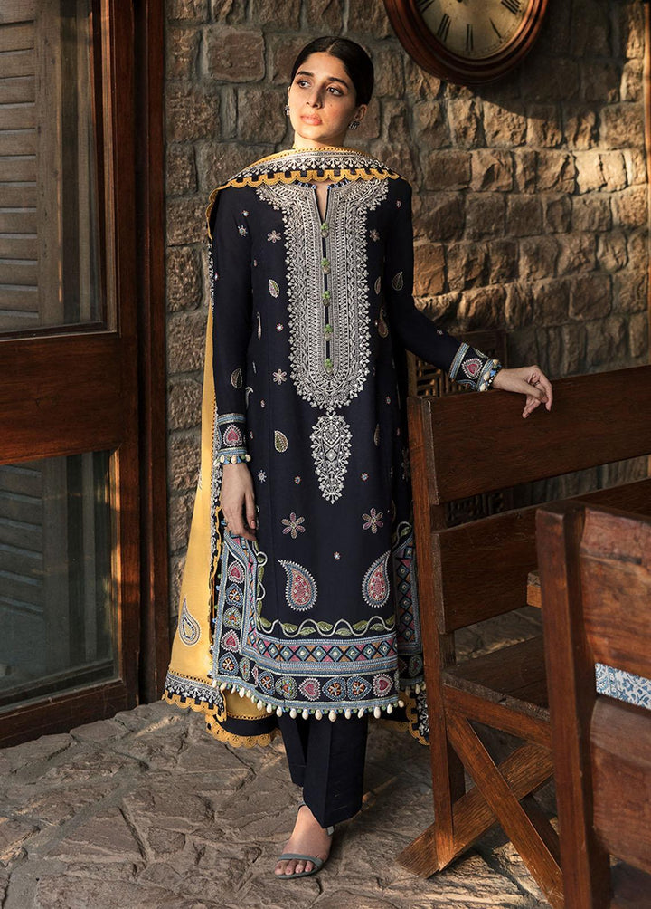 Zaha By Khadijah Shah Embroidered Lawn Suits Unstitched 3 Piece ZKS22F ZF-22-04 VEJAH - Festive Collection