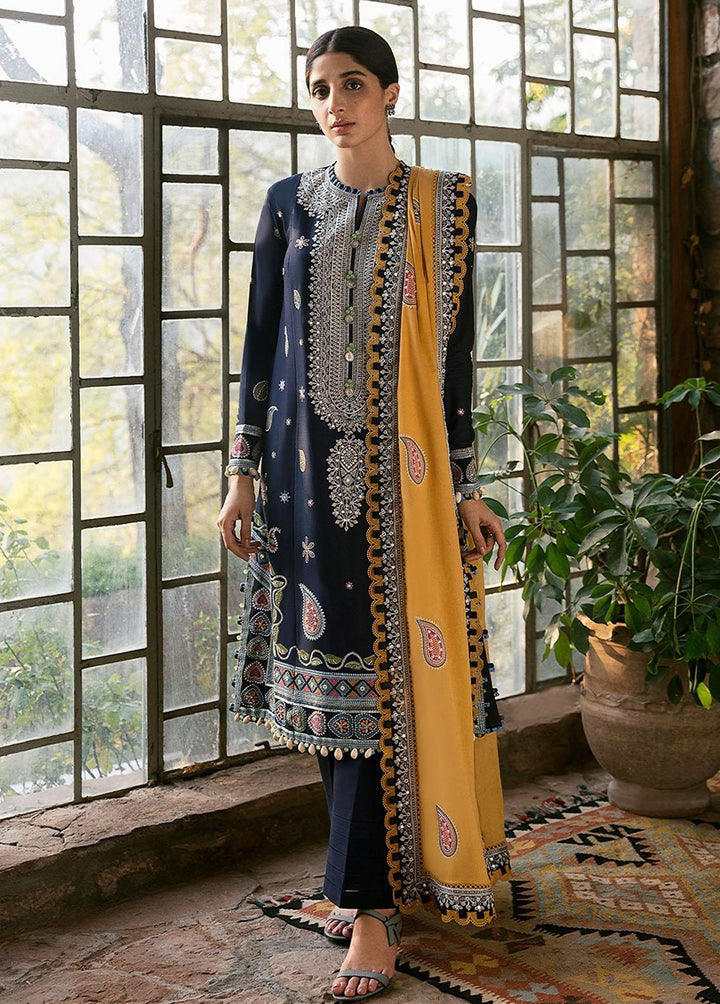 Zaha By Khadijah Shah Embroidered Lawn Suits Unstitched 3 Piece ZKS22F ZF-22-04 VEJAH - Festive Collection