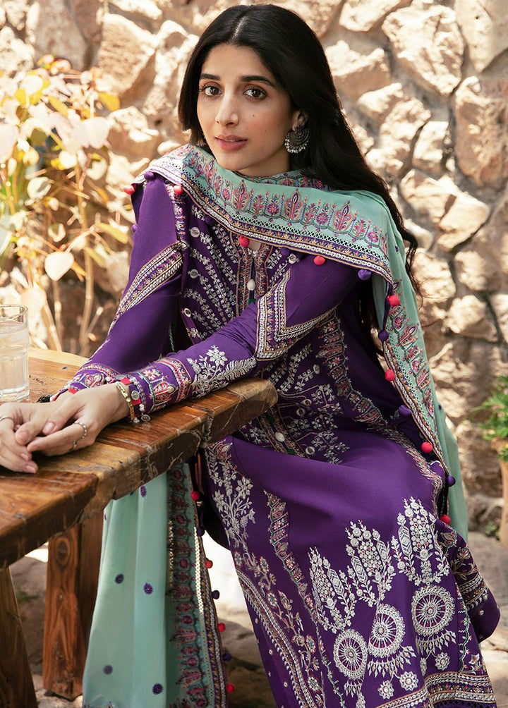 Zaha By Khadijah Shah Embroidered Lawn Suits Unstitched 3 Piece ZKS22F ZF-22-06 ARIANA - Festive Collection
