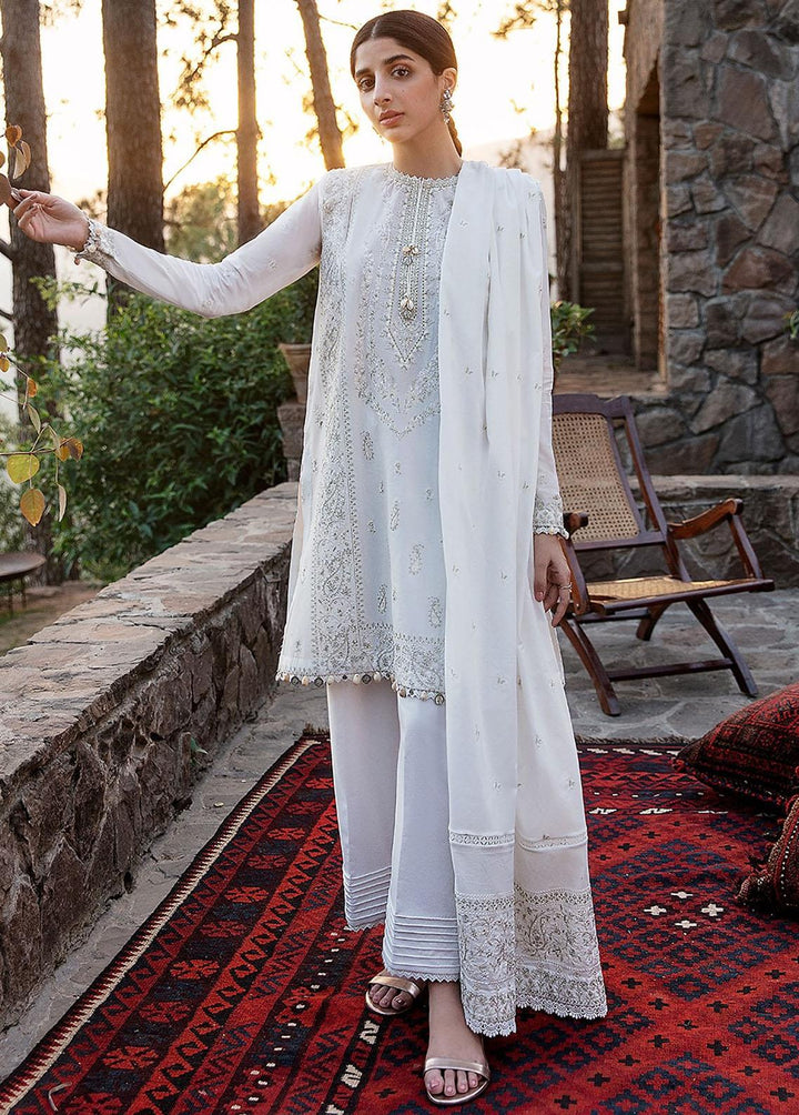 Zaha By Khadijah Shah Embroidered Lawn Suits Unstitched 3 Piece ZKS22F ZF-22-09 SETAREH - Festive Collection