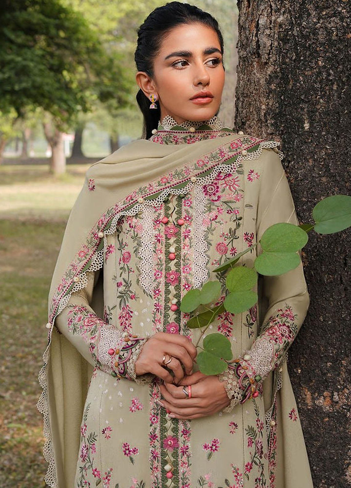 Zaha Embroidered Karandi Suits Unstitched 3 Piece ZKS23W-2 ZW2-23-01 Sarv - Winter Collection