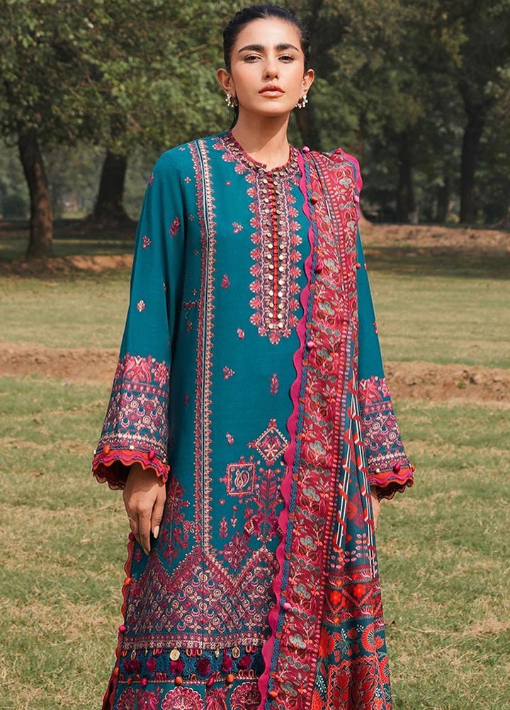 Zaha Embroidered Khaddar Suits Unstitched 3 Piece ZKS23W-2 ZW2-23-06 Jehan - Winter Collection