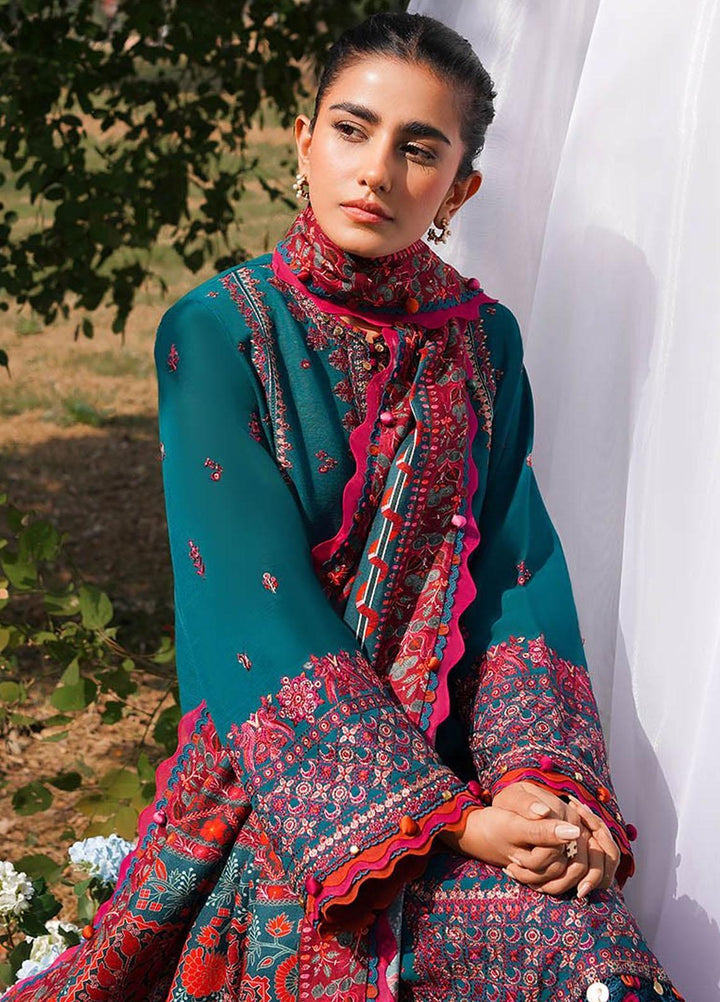Zaha Embroidered Khaddar Suits Unstitched 3 Piece ZKS23W-2 ZW2-23-06 Jehan - Winter Collection