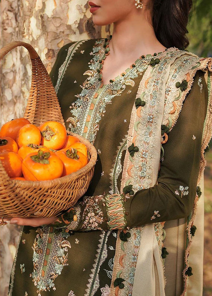 Zaha Embroidered Khaddar Suits Unstitched 3 Piece ZKS23W-2 ZW2-23-07 Ursiya - Winter Collection